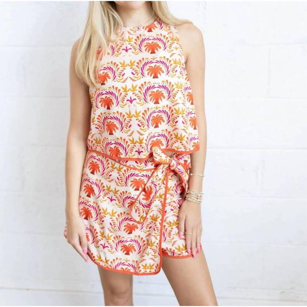 NEW SINCERELY OURS madison palma rosa tank top in vibrant orange